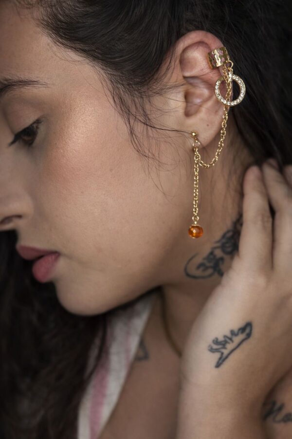 Ear line Argola Brilhante