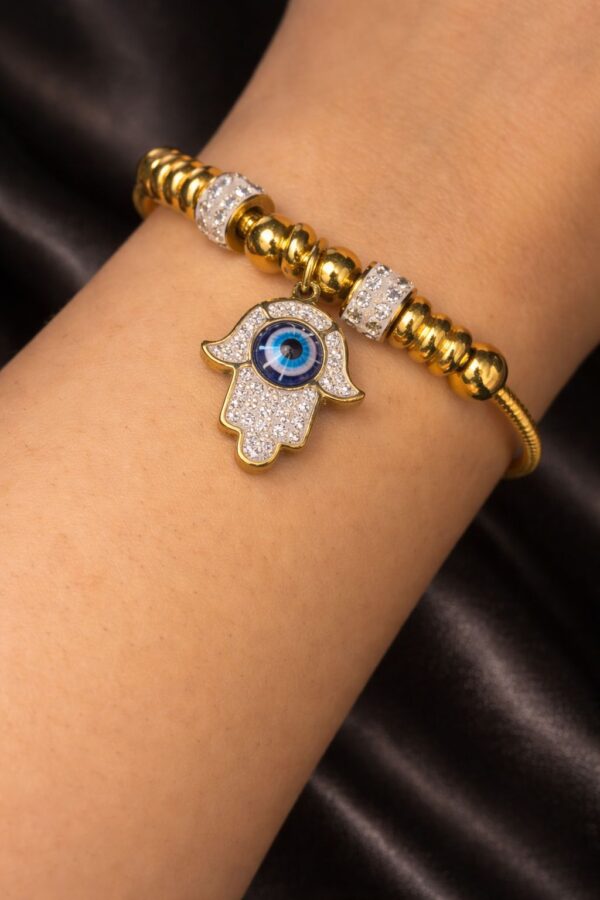 Pulseira Hamsá Dourada